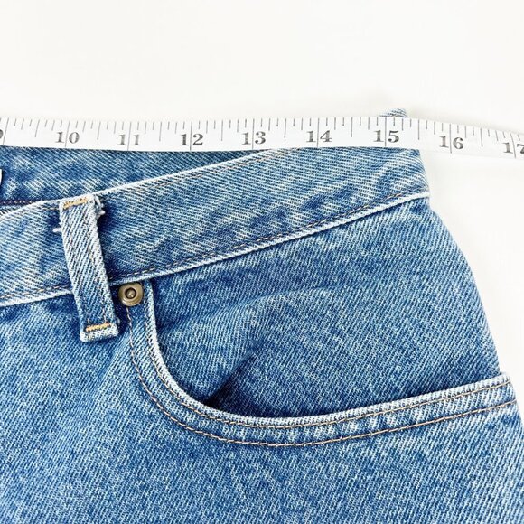 L. L. Bean Jeans Original Fit/Relaxed Rigid Denim. Medium Blue Wash. Size 12 - Picture 7 of 16